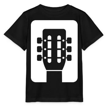 Emblème de guitare - T-shirt bio MINI CREATOR Stanley/Stella Enfant - noir - Devant - Mikhail (115cm)