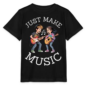 Just Make Music – Children's Band - Stanley/Stella MINI CREATOR Kids’ T-Shirt - black - Front - Mikhail (115cm)