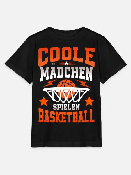 Mädchen Basketball - Stanley/Stella Kinder T-Shirt MINI CREATOR - Schwarz