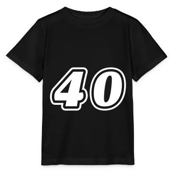Symbole de 40 chiffres - T-shirt bio MINI CREATOR Stanley/Stella Enfant - noir - Devant - Mikhail (115cm)