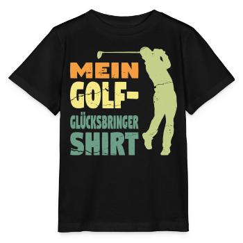 Golfspieler Sport Golfspieler Geschenk - Stanley/Stella Kinder T-Shirt MINI CREATOR  - Schwarz - Vorne - Mikhail (115cm)