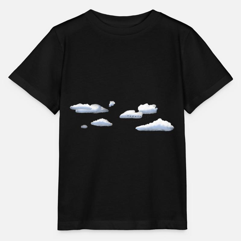 Clouds - Stanley/Stella MINI CREATOR Kids’ T-Shirt - black