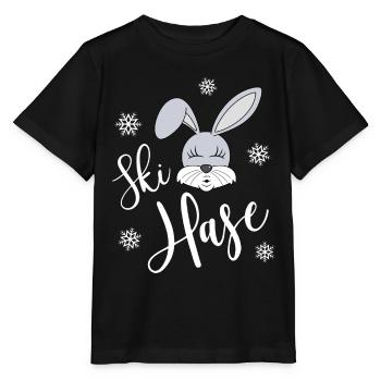 Skihase - Stanley/Stella Kinder T-Shirt MINI CREATOR  - Schwarz - Vorne - Mikhail (115cm)