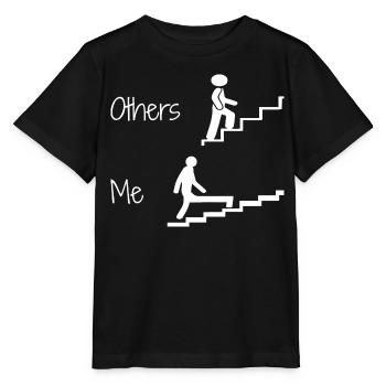 Others and Me Funny Humor Tee Humorous Saying Joke - Stanley/Stella MINI CREATOR Kids’ T-Shirt - black - Front - Mikhail (115cm)