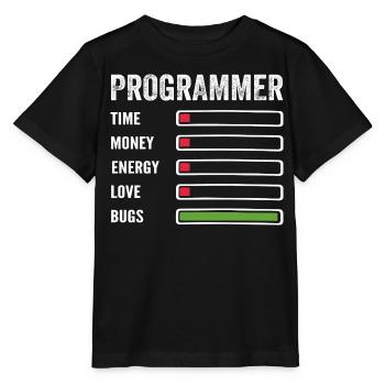 Entwickler Humor Programmierer Programmierer Programmierer - Stanley/Stella Kinder T-Shirt MINI CREATOR  - Schwarz - Vorne - Mikhail (115cm)