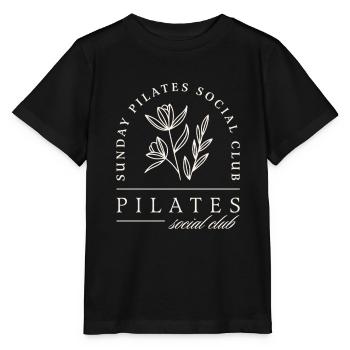 Pilates Club Studio Sonntagskurse - Stanley/Stella Kinder T-Shirt MINI CREATOR  - Schwarz - Vorne - Mikhail (115cm)