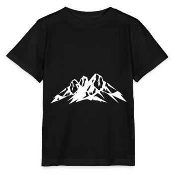 Berge Icon - Stanley/Stella Kinder T-Shirt MINI CREATOR  - Schwarz - Vorne - Mikhail (115cm)