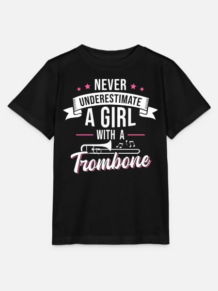 Trombone Girls Brass Band Tromboniste - T-shirt bio MINI CREATOR Stanley/Stella Enfant - noir