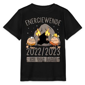 Energiewende 2022/2023 - Ich war dabei! Steinzeit - Stanley/Stella Kinder T-Shirt MINI CREATOR  - Schwarz - Vorne - Mikhail (115cm)