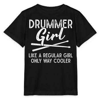 Drummer Girls Drumsticks - T-shirt bio MINI CREATOR Stanley/Stella Enfant - noir - Devant - Mikhail (115cm)