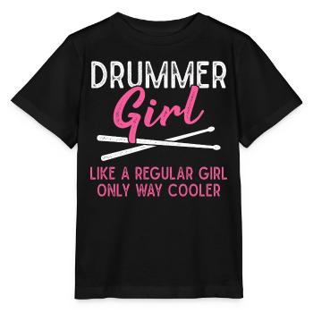 Drummer Girls Drumsticks - T-shirt bio MINI CREATOR Stanley/Stella Enfant - noir - Devant - Mikhail (115cm)