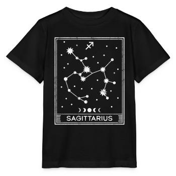 Signe astrologique du Sagittaire - T-shirt bio MINI CREATOR Stanley/Stella Enfant - noir - Devant - Mikhail (115cm)