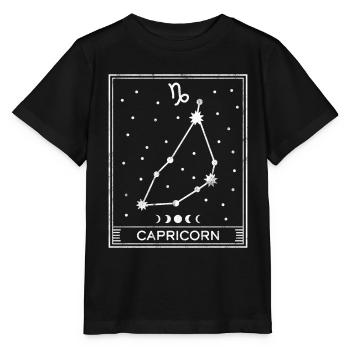 Sternzeichen Steinbock - Stanley/Stella Kinder T-Shirt MINI CREATOR  - Schwarz - Vorne - Mikhail (115cm)