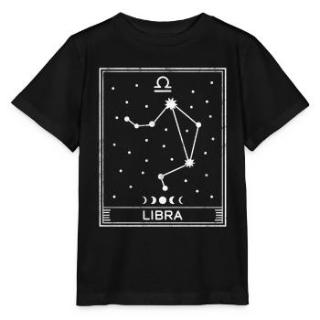 Signe astrologique de la Balance - T-shirt bio MINI CREATOR Stanley/Stella Enfant - noir - Devant - Mikhail (115cm)