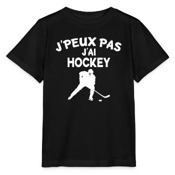 Ich kann nicht hockey. - Stanley/Stella Kinder T-Shirt MINI CREATOR  - Schwarz - Vorne - Mikhail (115cm)