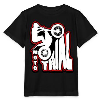 Riders of Moto Trial - Stanley/Stella MINI CREATOR Kids’ T-Shirt - black - Front - Mikhail (115cm)