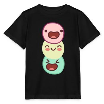 funny happy - unusually funny threesome - Stanley/Stella MINI CREATOR Kids’ T-Shirt - black - Front - Mikhail (115cm)