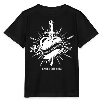 My bloodline ends with me, Bloodline ends - Stanley/Stella MINI CREATOR Kids’ T-Shirt - black - Front - Mikhail (115cm)
