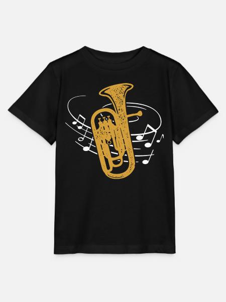 Euphonium Noten Euphonist Blasmusik Musiker - Stanley/Stella Kinder T-Shirt MINI CREATOR - Schwarz