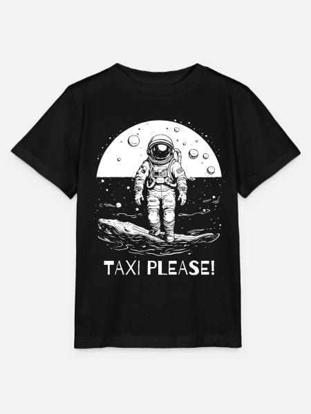 Taxi bitte, Astronaut - Stanley/Stella Kinder T-Shirt MINI CREATOR  - Schwarz