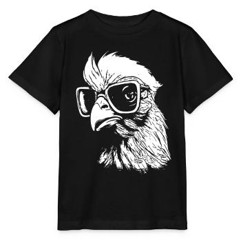 Poulet intelligent - T-shirt bio MINI CREATOR Stanley/Stella Enfant - noir - Devant - Mikhail (115cm)