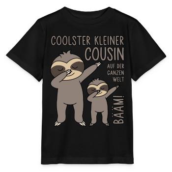 BÄÄM! Coolster Kleiner Cousin auf der ganzen Welt - Stanley/Stella Kinder T-Shirt MINI CREATOR  - Schwarz - Vorne - Mikhail (115cm)
