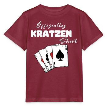 Chemise officielle Scratch - T-shirt bio MINI CREATOR Stanley/Stella Enfant - bordeaux - Devant - Kain (125cm)