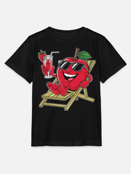 Apfel - Stanley/Stella Kinder T-Shirt MINI CREATOR - Schwarz