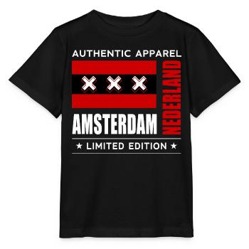 Amsterdam - Stanley/Stella Kinder T-Shirt MINI CREATOR  - Schwarz - Vorne - Mikhail (115cm)
