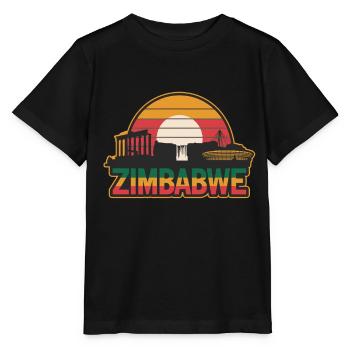 Entdecke die Schönheit von Zimbabwe: Landschaften - Stanley/Stella Kinder T-Shirt MINI CREATOR  - Schwarz - Vorne - Mikhail (115cm)