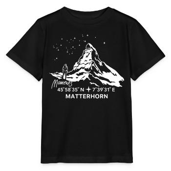 Matterhorn Bergsteigen Wandern Klettern Andenken - Stanley/Stella Kinder T-Shirt MINI CREATOR  - Schwarz - Vorne - Mikhail (115cm)