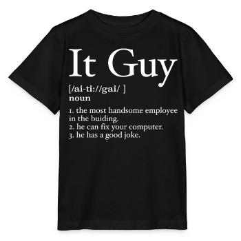 It guy definition - Stanley/Stella MINI CREATOR Kids’ T-Shirt - black - Front - Mikhail (115cm)