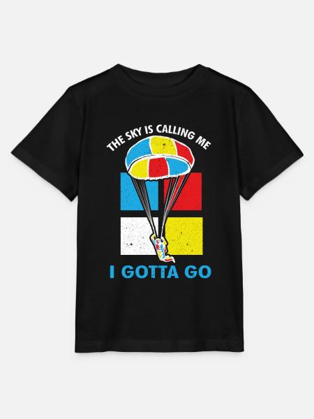 Fallschirmspringen Fallschirm Luftsport - Stanley/Stella Kinder T-Shirt MINI CREATOR  - Schwarz