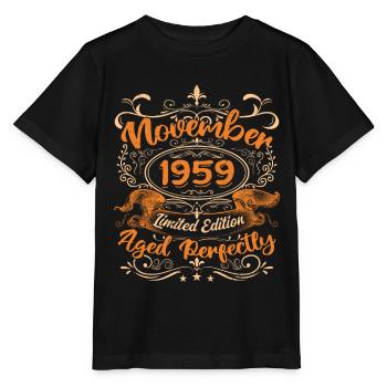 November 1959 Limitierte Auflage - Stanley/Stella Kinder T-Shirt MINI CREATOR  - Schwarz - Vorne - Mikhail (115cm)