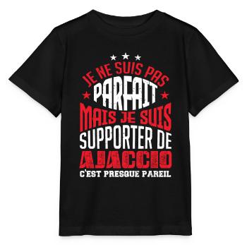supporteur de Ajaccio - T-shirt bio MINI CREATOR Stanley/Stella Enfant - noir - Devant - Mikhail (115cm)
