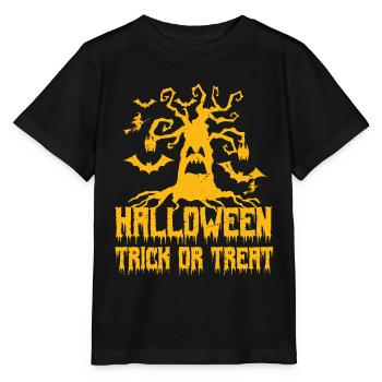 halloween, trick or treat - T-shirt bio MINI CREATOR Stanley/Stella Enfant - noir - Devant - Mikhail (115cm)