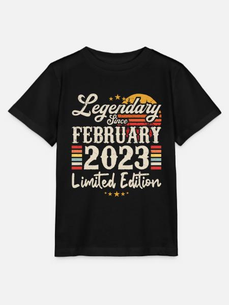 Legendarisch sinds februari 2023 | Gelimiteerde oplage - Stanley/Stella Kinder-T-shirt MINI CREATOR  - zwart