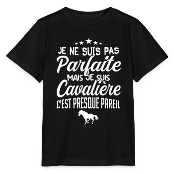 CAVALIÈRE PARFAITE - T-shirt bio MINI CREATOR Stanley/Stella Enfant - noir - Devant - Mikhail (115cm)