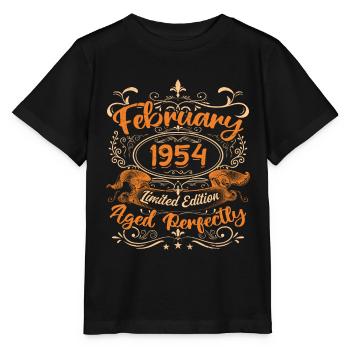 February 1954 | Aged Perfectly - T-shirt bio MINI CREATOR Stanley/Stella Enfant - noir - Devant - Mikhail (115cm)