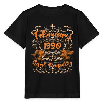February 1990 | Aged Perfectly - T-shirt bio MINI CREATOR Stanley/Stella Enfant - noir - Devant - Mikhail (115cm)
