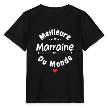 La meilleure marraine - T-shirt bio MINI CREATOR Stanley/Stella Enfant - noir - Devant - Mikhail (115cm)