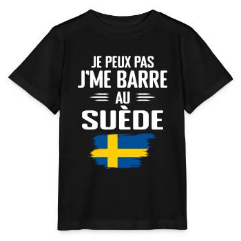 Ich kann nicht in Schweden bar sein - Stanley/Stella Kinder T-Shirt MINI CREATOR  - Schwarz - Vorne - Mikhail (115cm)
