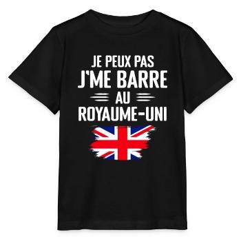 Ich kann nicht in den britischen Ferien bar sein - Stanley/Stella Kinder T-Shirt MINI CREATOR  - Schwarz - Vorne - Mikhail (115cm)