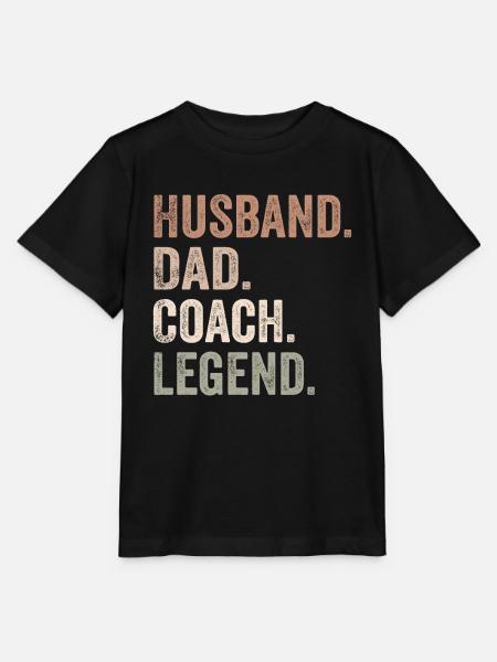 Papa Ehemann Coach Held - Stanley/Stella Kinder T-Shirt MINI CREATOR - Schwarz