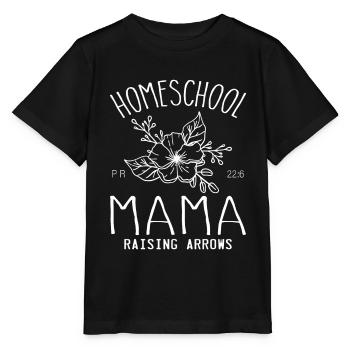 Mama zu Hause unterrichten - Stanley/Stella Kinder T-Shirt MINI CREATOR  - Schwarz - Vorne - Mikhail (115cm)