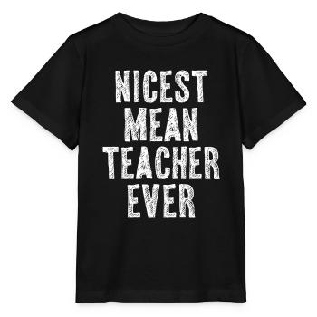 Nettester gemeiner Lehrer aller Zeiten - Stanley/Stella Kinder T-Shirt MINI CREATOR  - Schwarz - Vorne - Mikhail (115cm)