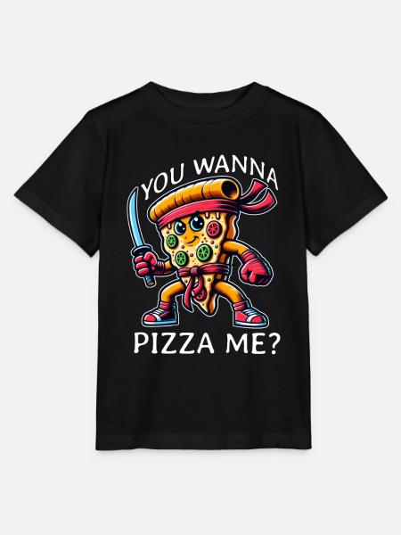 Pizza Ninja - Stanley/Stella Kinder T-Shirt MINI CREATOR - Schwarz