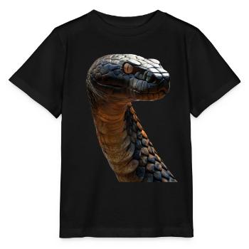 Cobra royal - T-shirt bio MINI CREATOR Stanley/Stella Enfant - noir - Devant - Mikhail (115cm)