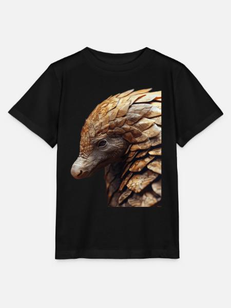 Pangolin - Stanley/Stella MINI CREATOR Kids’ T-Shirt - black