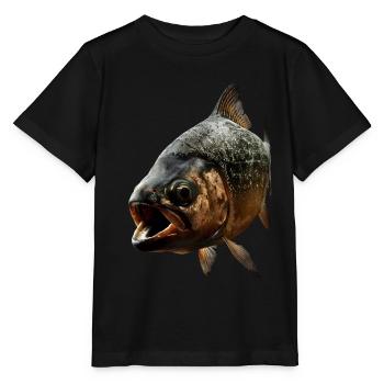 Piranha - Stanley/Stella MINI CREATOR Kids’ T-Shirt - black - Front - Mikhail (115cm)